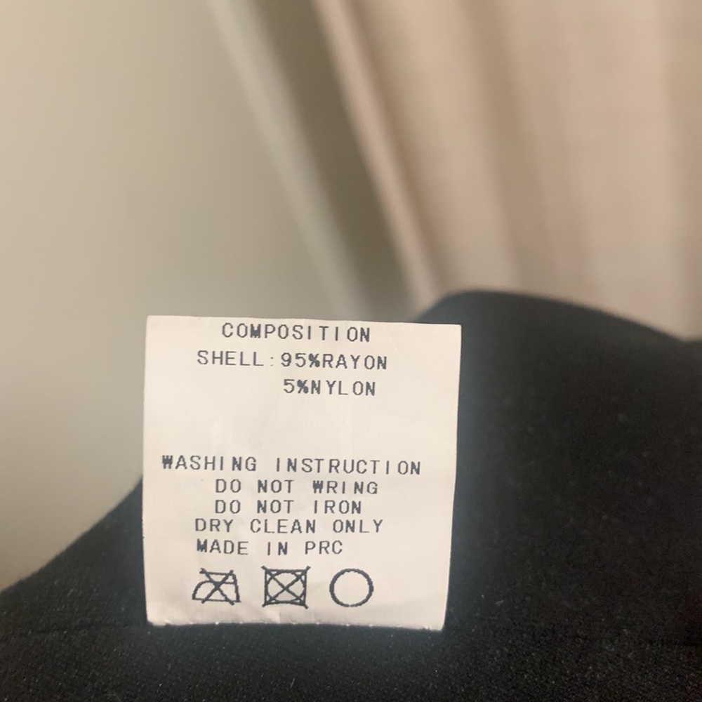 BLQ BASIQ high neck body suit Sz XS black white logo criss cross back like New - Picture 10 of 12
